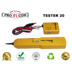 TESTER 20 Pro.fi.con continuity cable tracker with tone generator, οικονομικός ανιχνευτής καλωδίων με γεννήτρια σήματος
